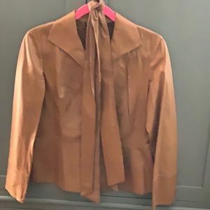 Lafayette 148 lambskin leather jacket
